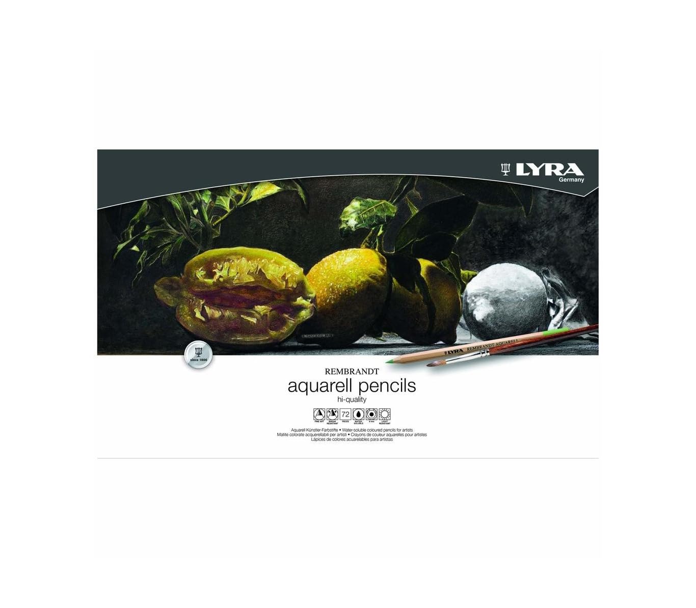 lyra-rembrandt-aquarell-scatola-metallo-72-matite-acquerellabili image 1