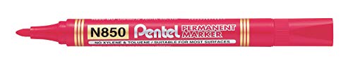 pentel-n850-marcatore-permanente-punta-conica-4-pz-nero-rosso-blu-verde image 8