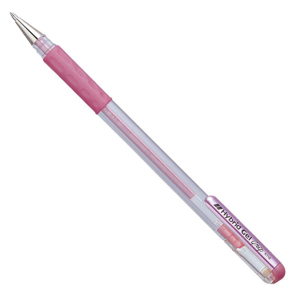 pentel-hybrid-gel-grip-roller-gel-rosso-0-6-mm-confezione-da-12-pezzi image 6