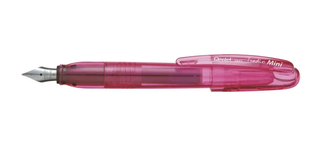 pentel-tradio-trfs-stilografica-mini-rosa-punta-media-iridio image 1
