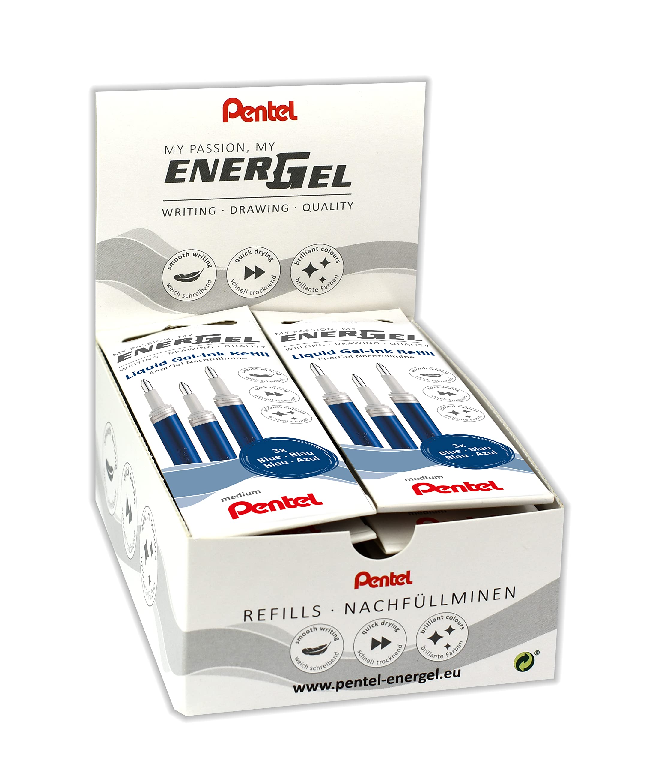 pentel-lr7-ricarica-energel-0-7-mm-rosso-3-pezzi image 6