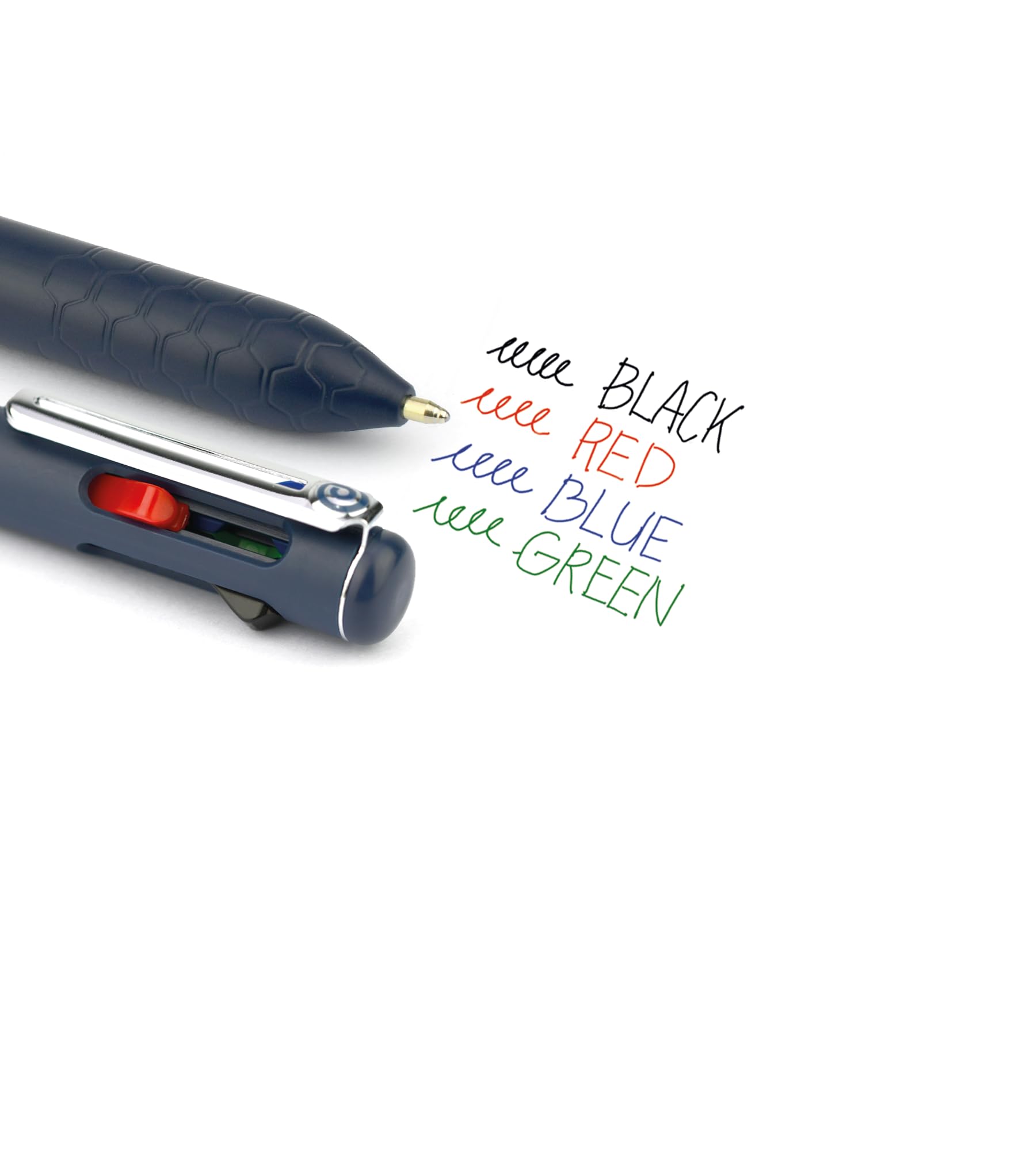 pentel-izee-bxc467-penna-a-sfera-4-colori-0-7-mm-nero-rosso-blu-verde image 5