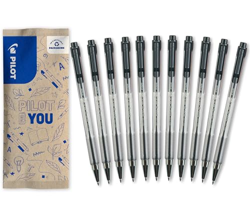 pilot-bps-matic-penna-a-sfera-retrattile-nera-punta-fine-set-10-1-omaggio image 8