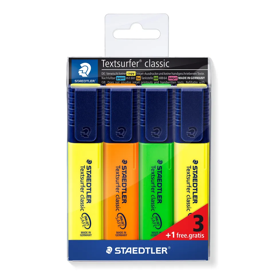 staedtler-textsurfer-classic-364-evidenziatori-set-4-pz-pastello image 1