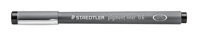 staedtler-pigment-liner-fineliner-nero-0-6-mm-astuccio-da-10 image 1