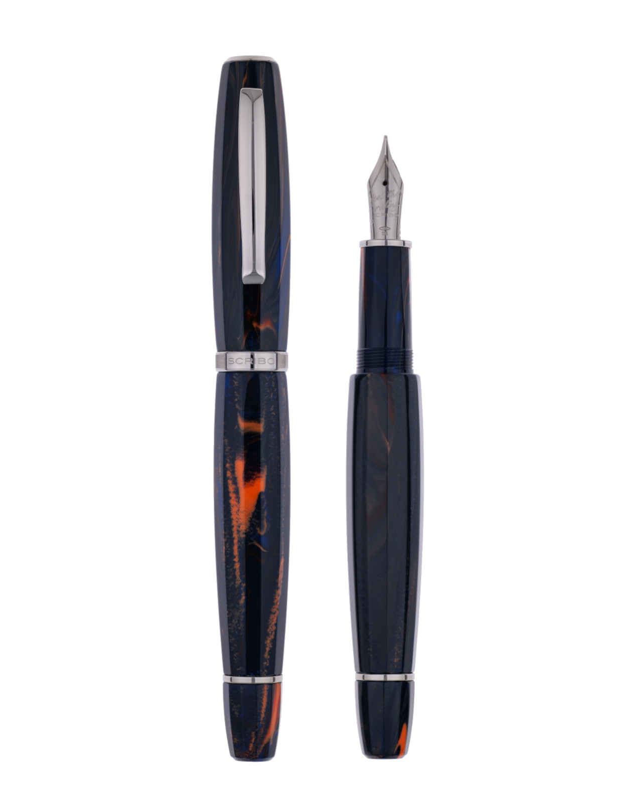 scribo-feel-blu-califfo-penna-stilografica-finiture-rutenio image 1
