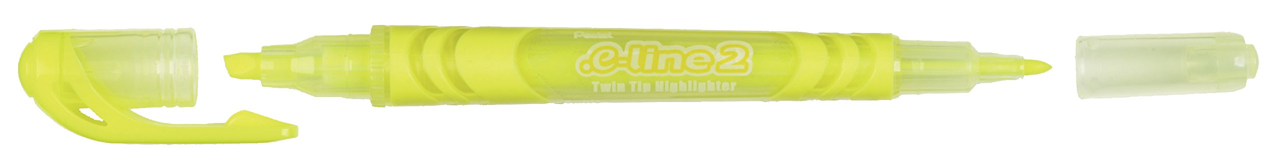 pentel-slw10-e-line2-evidenziatore-doppia-punta-giallo-10-pezzi image 1