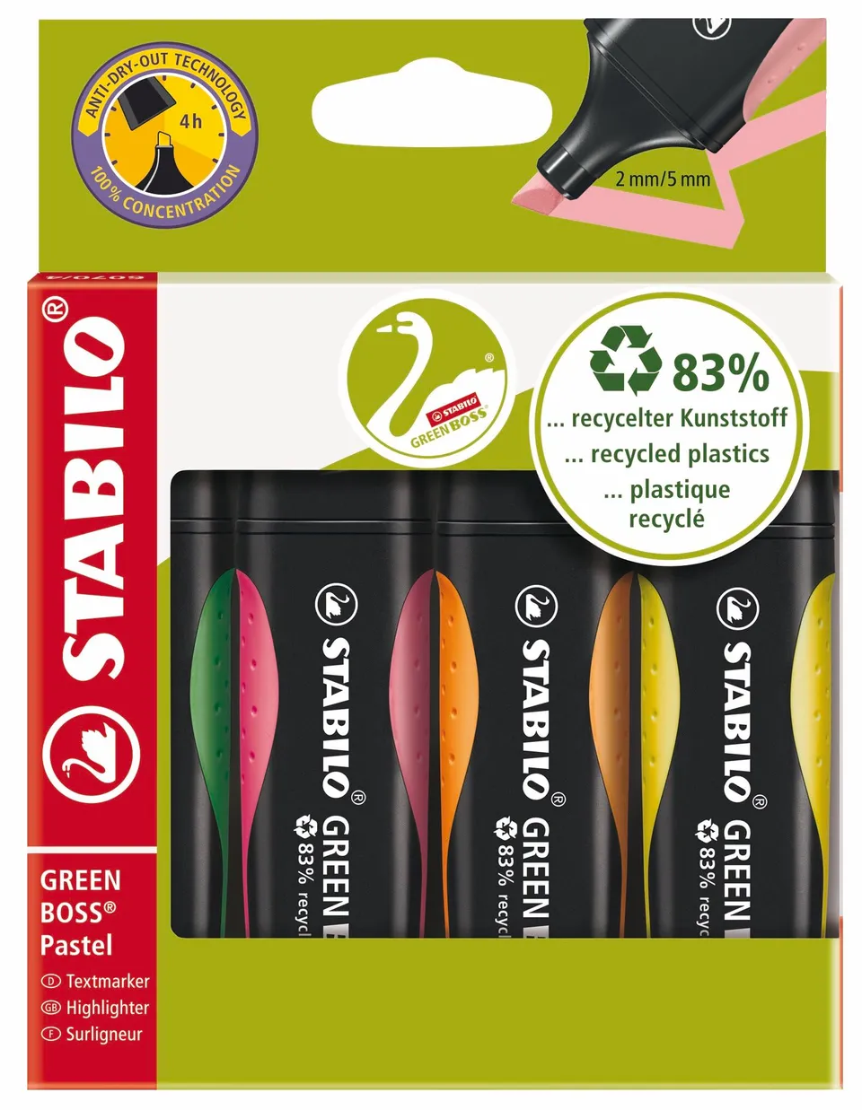 stabilo-green-boss-evidenziatore-ecosostenibile-punta-2-5-mm image 1
