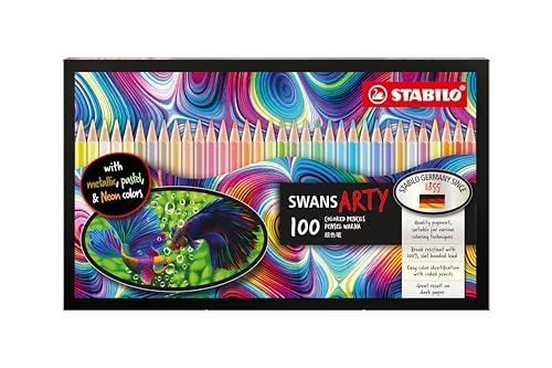 stabilo-swans-matite-colorate-3-3-mm-set-100-colori-per-disegno image 7