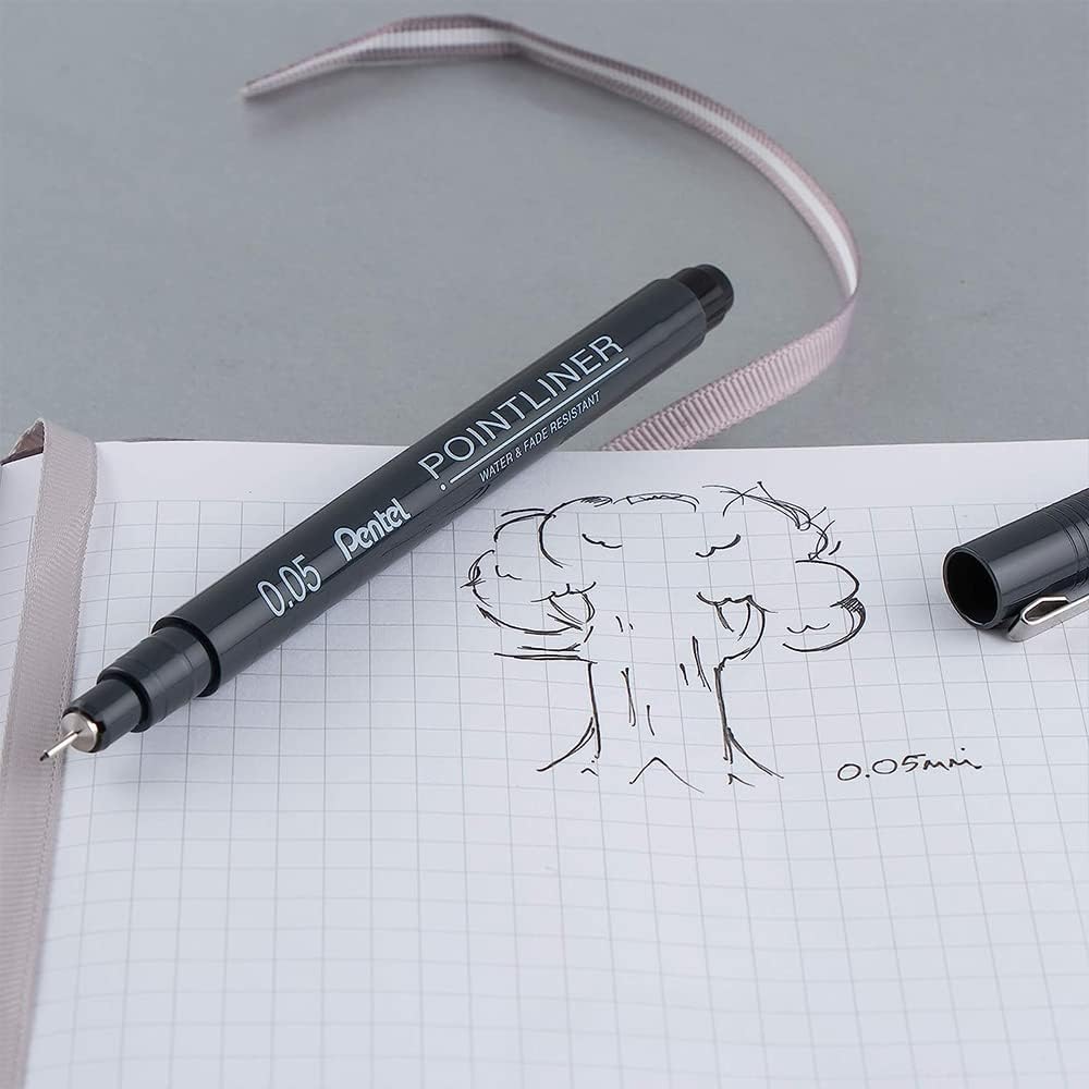 pentel-pointliner-s20p-fineliner-neri-set-8-punte-0-03-0-8-mm-pigment-liner image 6