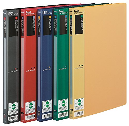 pentel-recycology-dcf142-portalistino-display-book-superior-a4-20-buste-rosso image 6