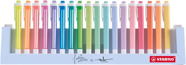 stabilo-swing-cool-evidenziatore-set-18-pezzi-pastello-fluo image 1