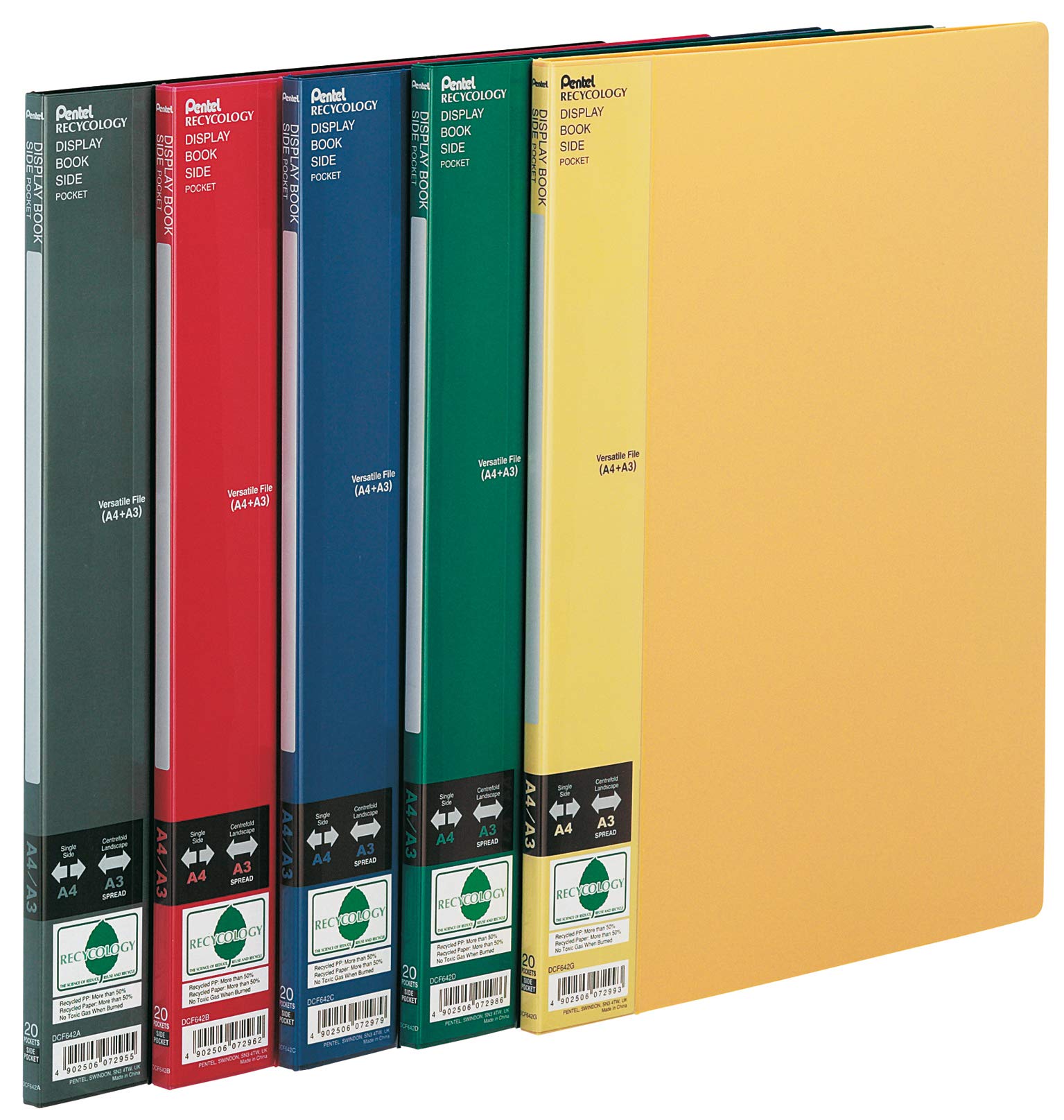 pentel-recycology-dcf642-portalistini-a4-a3-20-buste-verde image 1