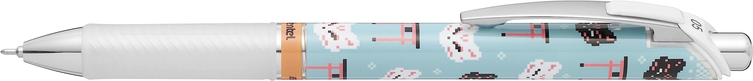 pentel-bln75kw-energel-kawaii-0-5-mm-blu-set-2-penne-kitsune-cafe-2-refill-omagg image 3