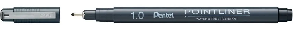 pentel-pointliner-s20p-nero-1-0-mm-set-12-pezzi-fineliner image 1