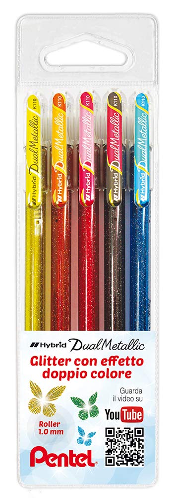 pentel-hybrid-dual-metallic-k110-kit-creativo-5-gel-16-sagome image 4