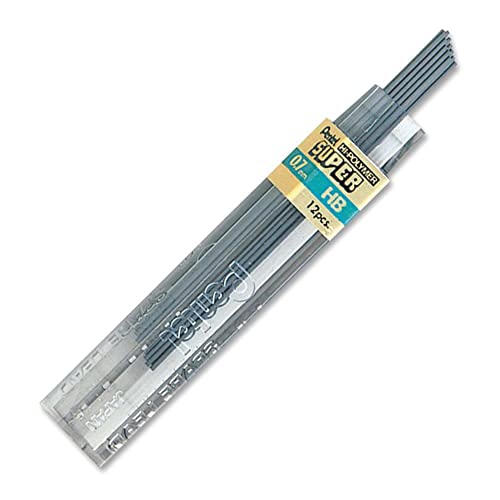 pentel-super-hi-polymer-mine-0-7-mm-hb-12-astucci-da-12-mine image 6