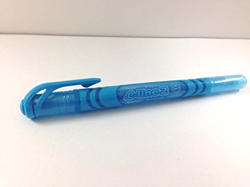 pentel-slw10-e-line2-evidenziatore-doppia-punta-azzurro-confezione-10-pezzi image 6