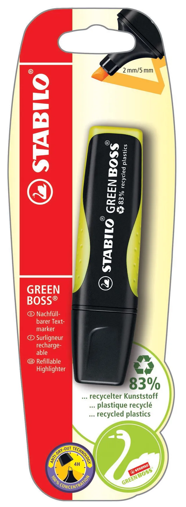 stabilo-green-boss-evidenziatore-ecosostenibile-giallo-2-5-mm image 1