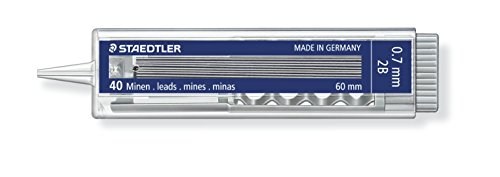 staedtler-mars-255-mina-sottile-0-7-mm-2b-10-confezioni-da-40-mine image 2