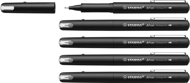 stabilo-dr-ver-fineliner-premium-punta-0-4-mm-0-8-mm-nero-opaco image 1