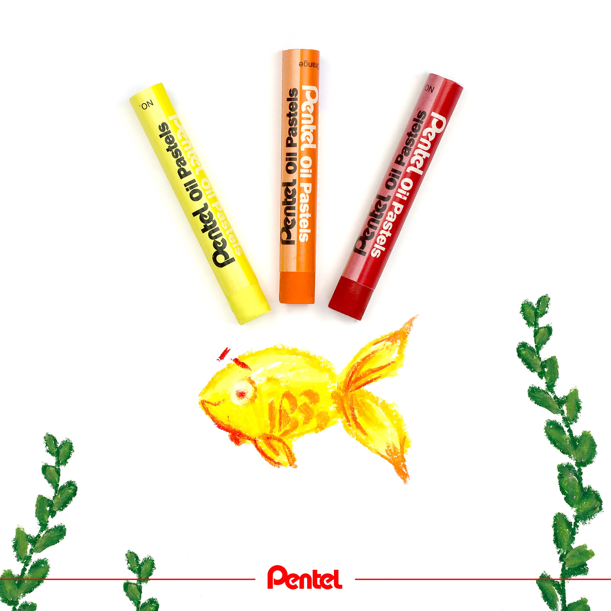 pentel-phn-pastelli-a-olio-sunburst-confezione-da-12-pezzi image 2