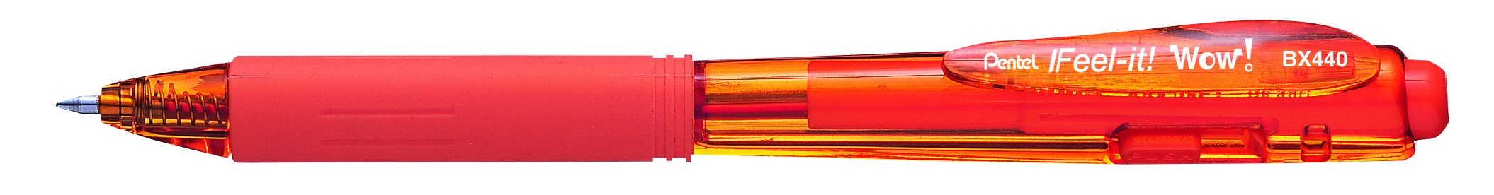 pentel-feel-it-wow-bx440-penna-a-sfera-a-scatto-1-0-mm-arancione-12-pz image 1