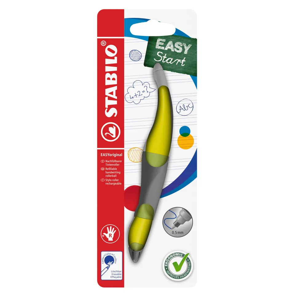 stabilo-easyoriginal-penna-roller-ergonomica-con-cartuccia-blu image 1