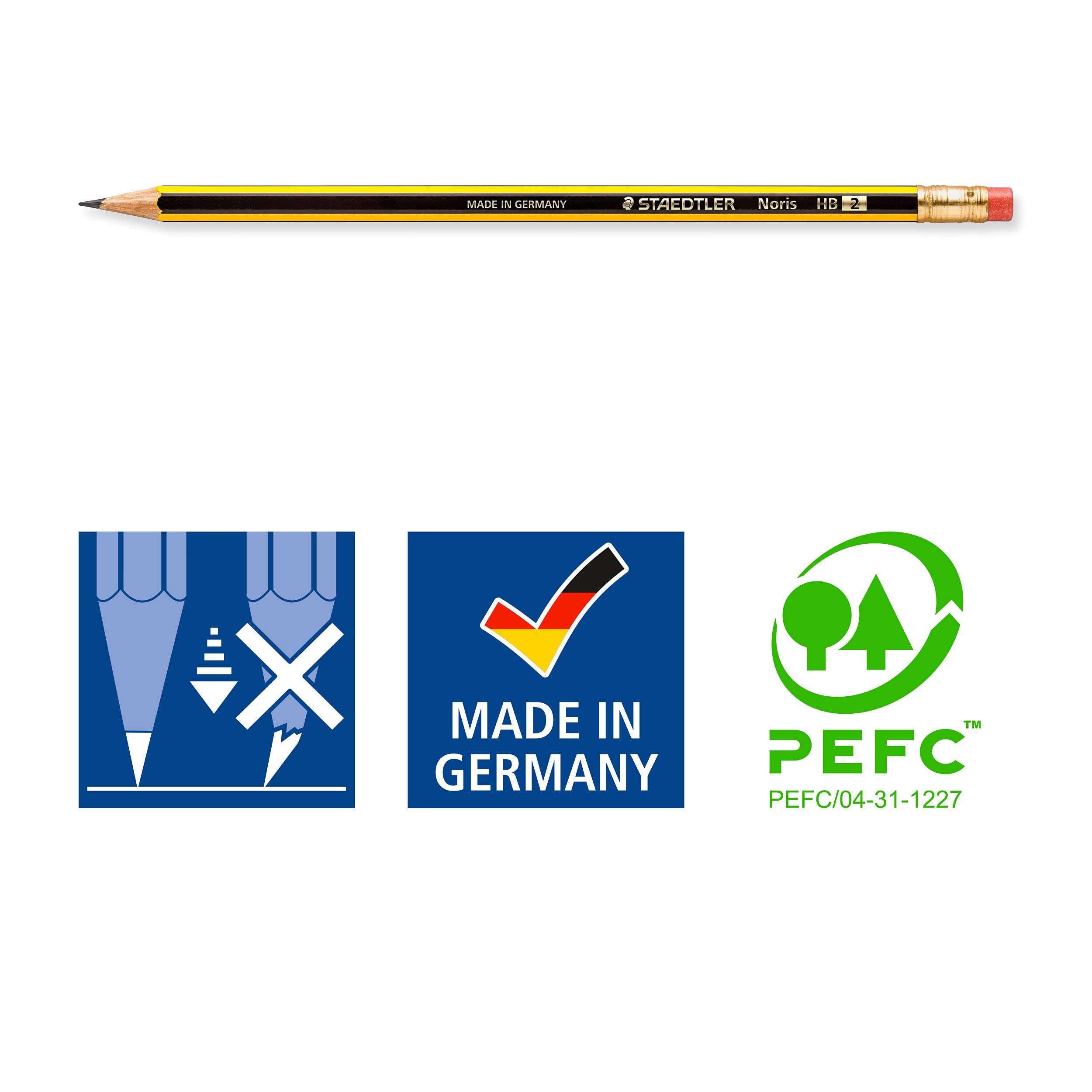 staedtler-noris-122-matite-hb-con-gommino-10-pezzi image 6
