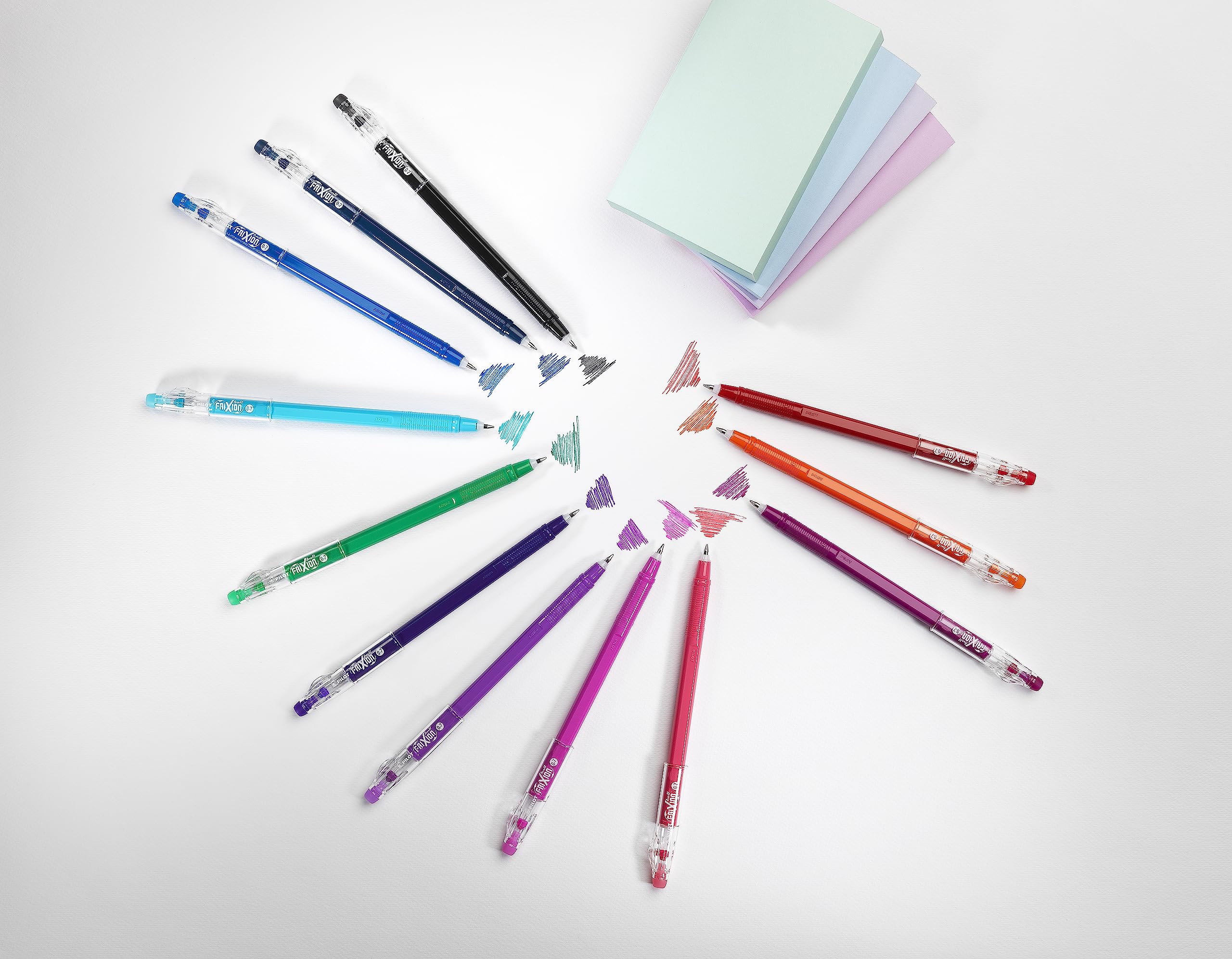 pilot-frixion-ball-stick-set-12-penne-cancellabili-blu-punta-media-0-7-mm image 7