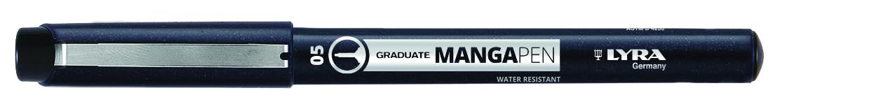 lyra-graduate-mangapen-fineliner-5-pz-nero-seppia-brush image 4