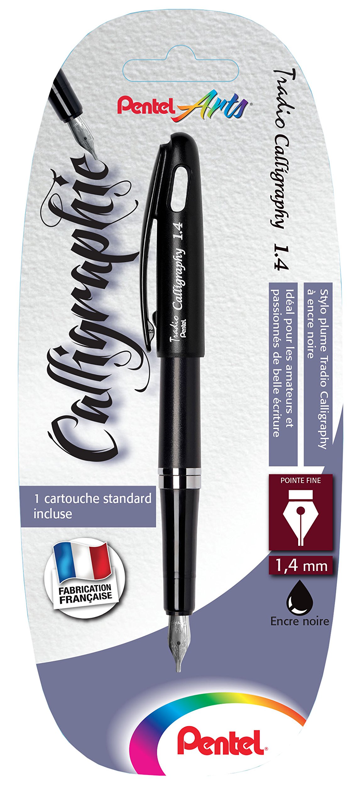 pentel-trc-tradio-calligraphy-penna-calligrafia-1-4-mm-nero image 1