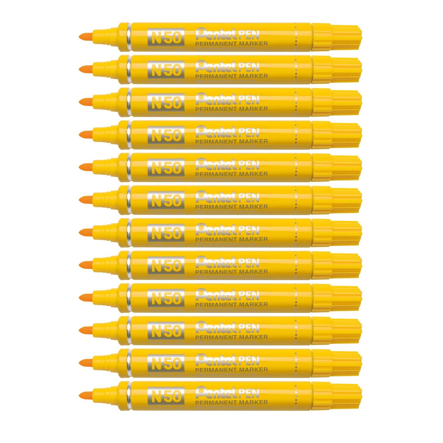 pentel-n50-marcatore-permanente-punta-conica-marrone-12-pezzi image 7