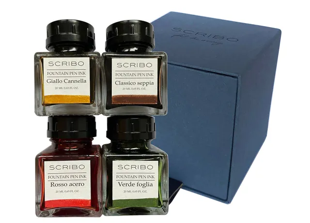 scribo-mini-ink-collection-autumn-limited-edition-set-inchiostri-4x20ml image 1