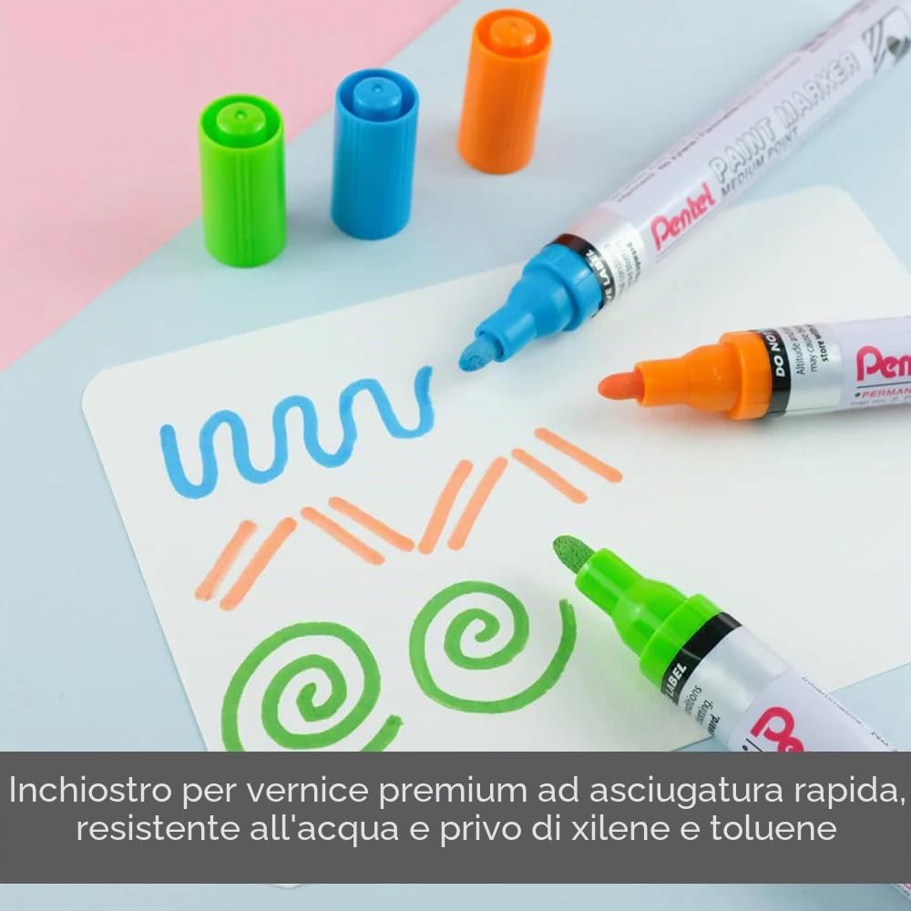 pentel-mmp10-paint-marker-punta-media-4-5-mm-bianco-12-pz image 5