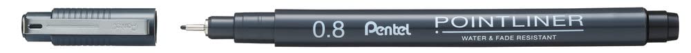 pentel-s20p-pointliner-fineliner-nero-5-punte-assortite-0-2-0-4-0-5-0-8-1-0-mm image 5
