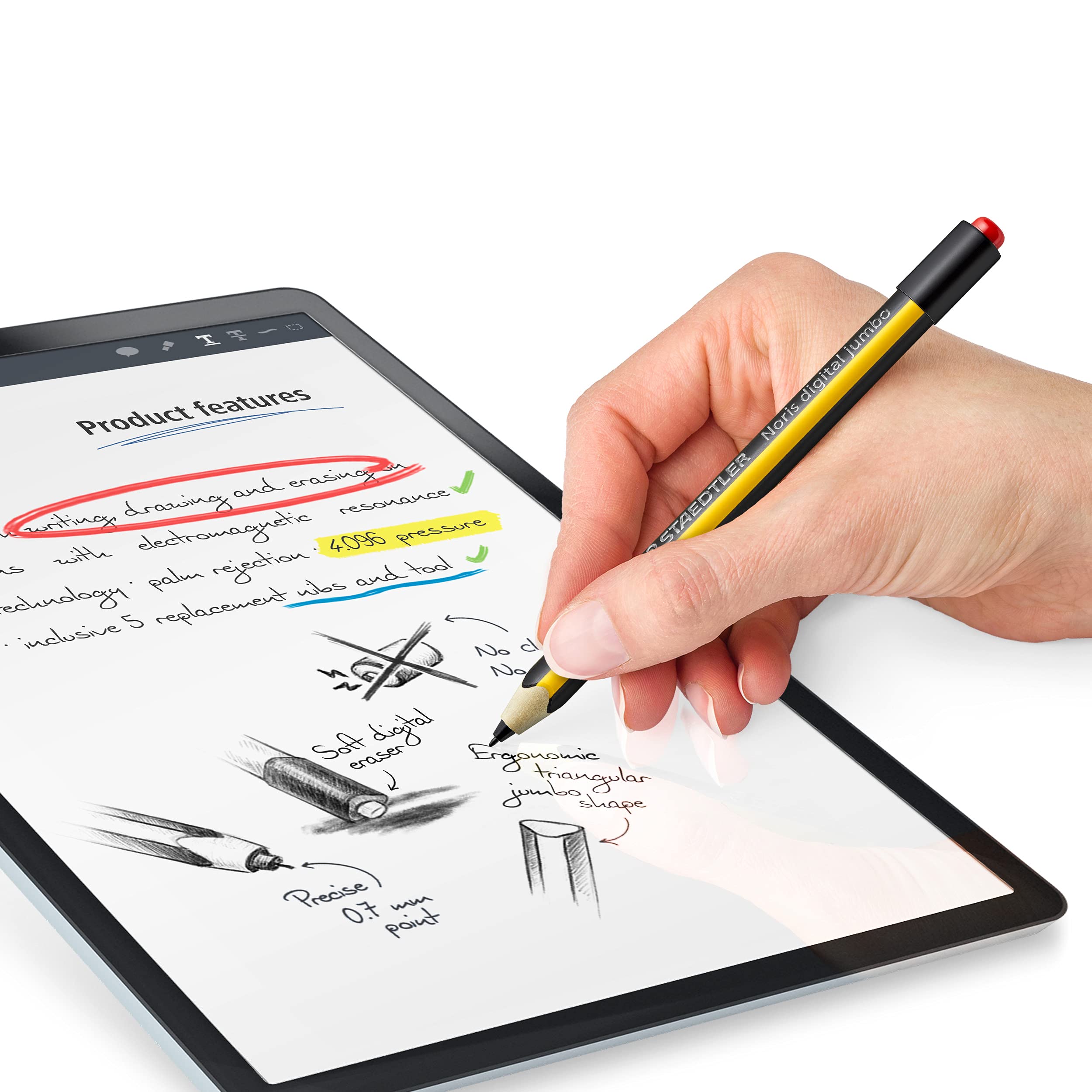 staedtler-noris-digital-jumbo-penna-stylus-emr-per-tablet-con-gomma-integrata image 7