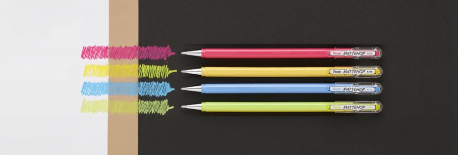 pentel-mattehop-k110-v-roller-gel-1-0-mm-set-4-colori-funny-pastello image 7