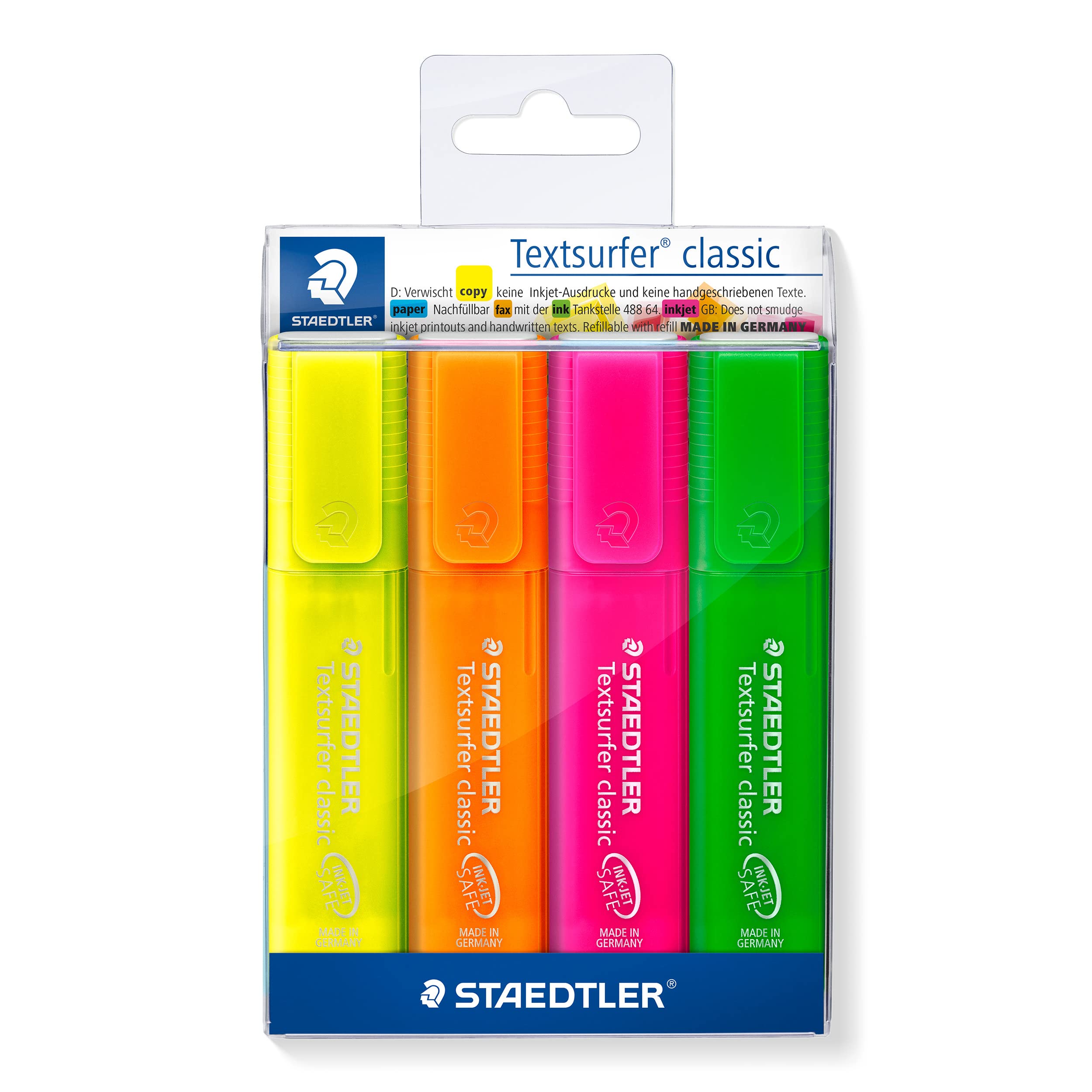 staedtler-textsurfer-364pwp4-astuccio-4-evidenziatori-fluorescenti image 1