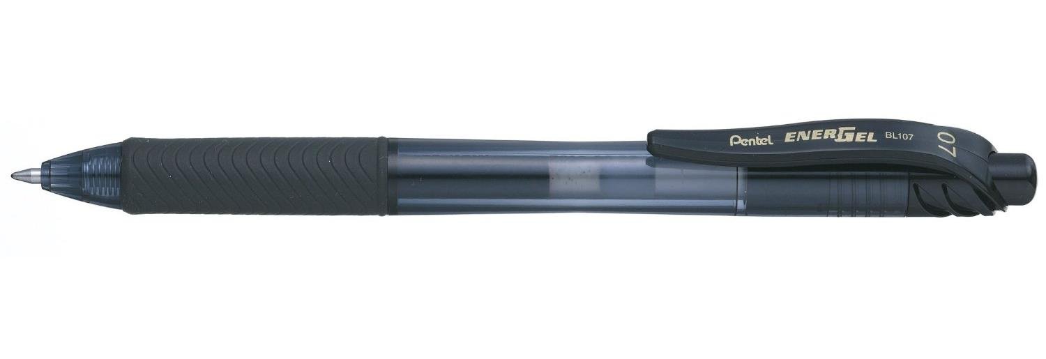 pentel-energel-x-bl107-roller-a-scatto-0-7-mm-confezione-3-pz-nero image 1