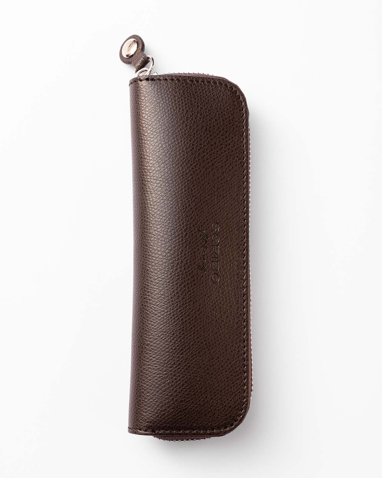 scribo-astuccio-tradizionale-2-posti-in-pelle-pochette-porta-penne-con-zip image 1