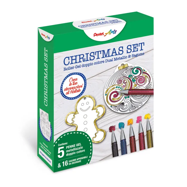pentel-hybrid-dual-metallic-k110-kit-creativo-5-gel-16-sagome image 1