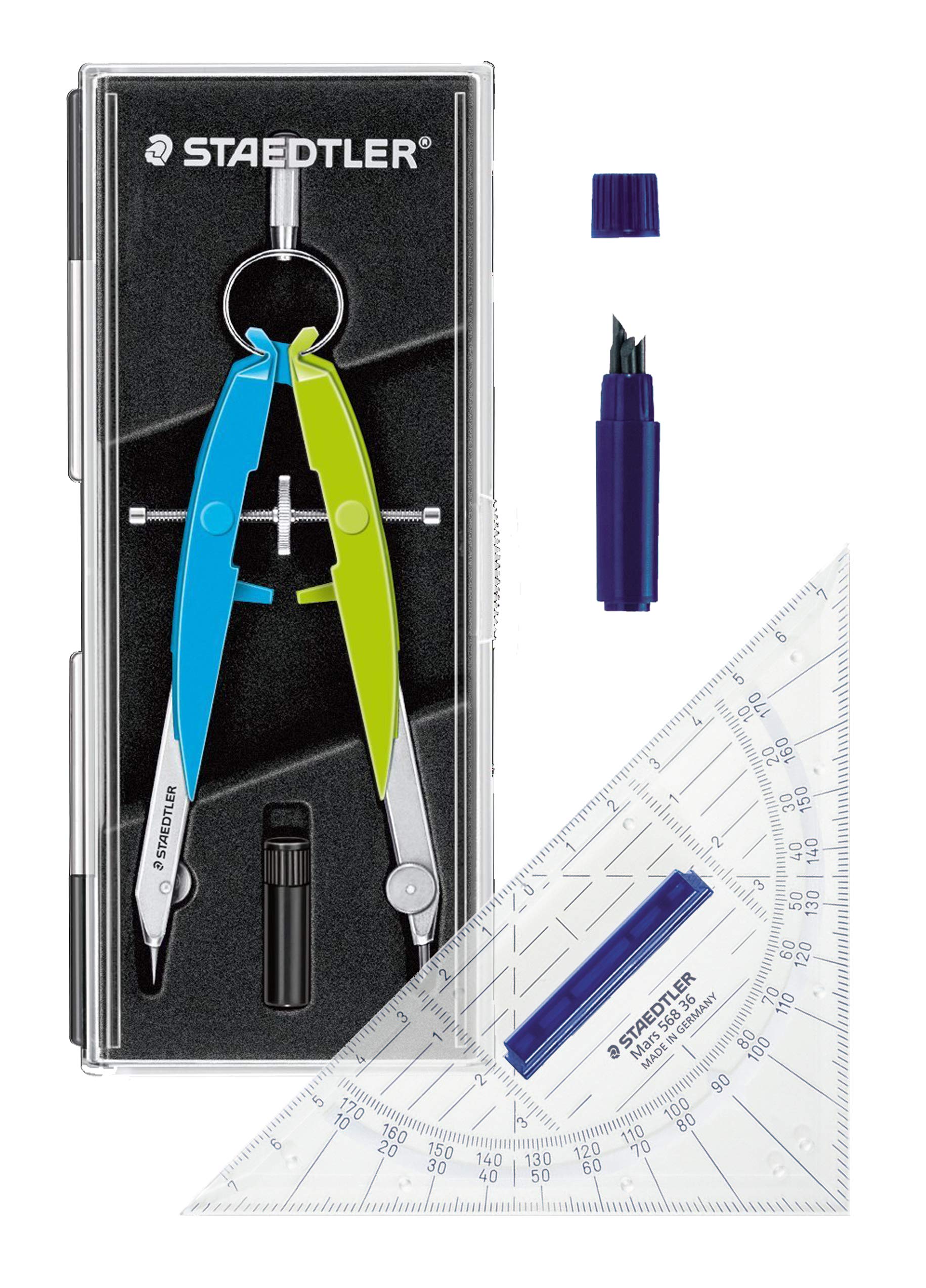 staedtler-mars-comfort-556-compasso-blu-verde-neon-cerchi-fino-a-23-cm image 7