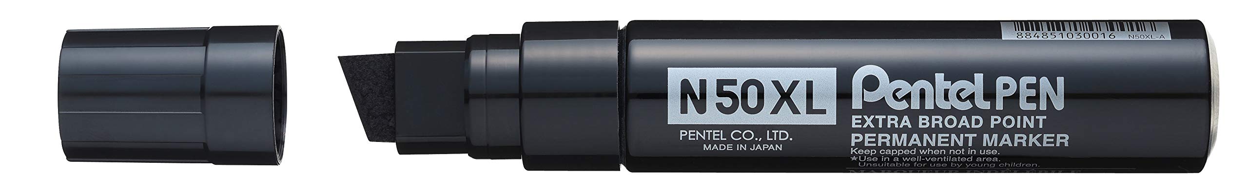 pentel-n50xl-marcatore-permanente-xl-punta-scalpello-gigante-rosso image 4