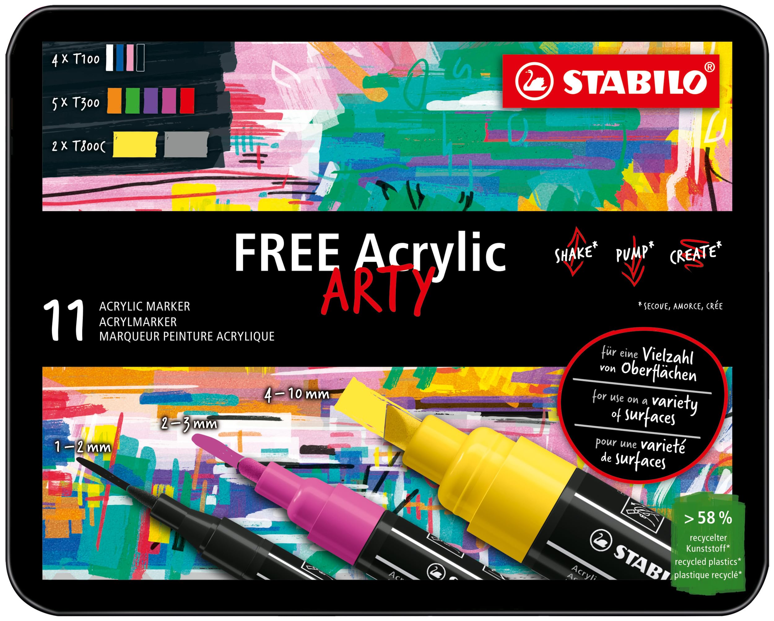 stabilo-free-acrylic-marker-acrilico-a-inchiostro-pigmentato image 2