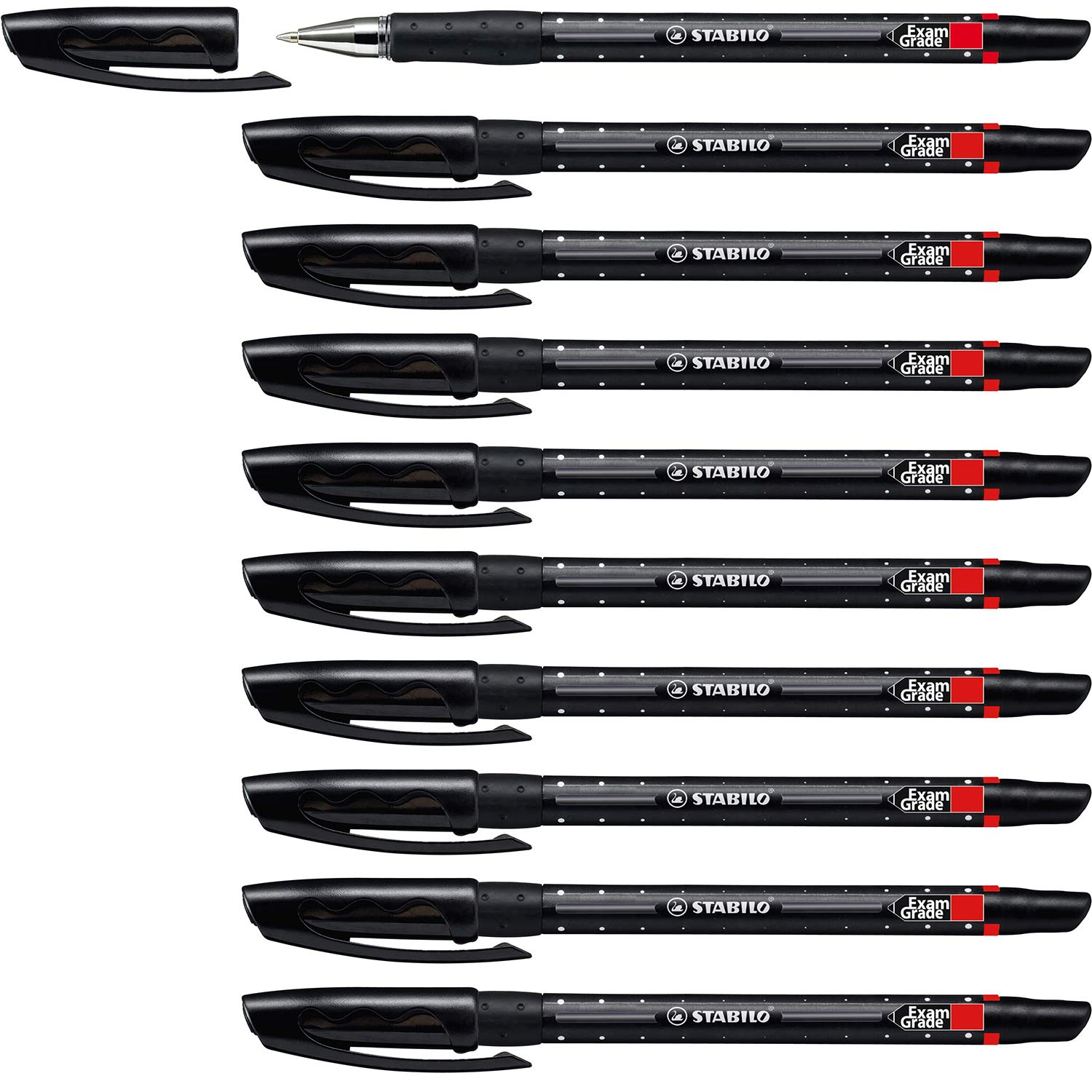 stabilo-exam-grade-penna-a-sfera-ricaricabile-0-45-mm-nero-blu-rosso image 1